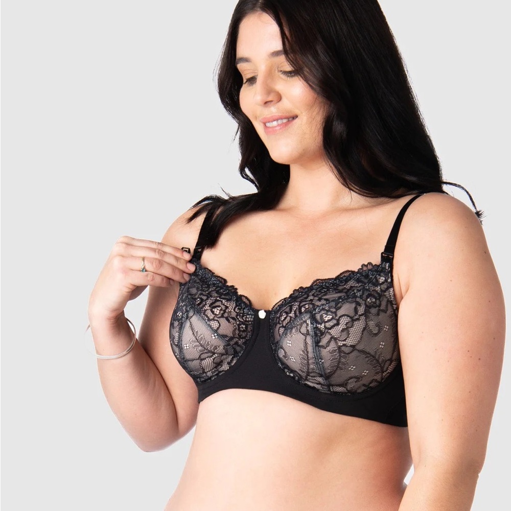 TEMPTATION BLACK NURSING BRA - FLEXI UNDERWIRE in US 30I